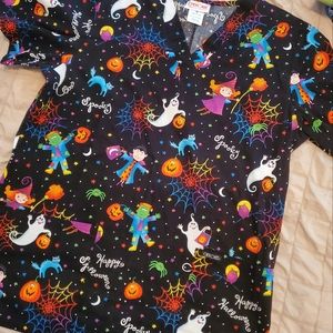 Halloween Scrub top